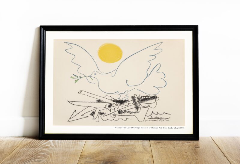 Pablo Picasso Dove of Peace, 1962 / 1988 New York Exhibition Poster