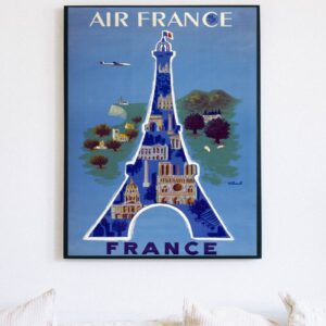 Vintage Air France Eiffel Tower Poster