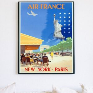 Vintage Air France Travel Poster