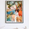 Vintage Antibes Travel Poster