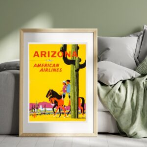 Vintage American Airlines Arizona Poster