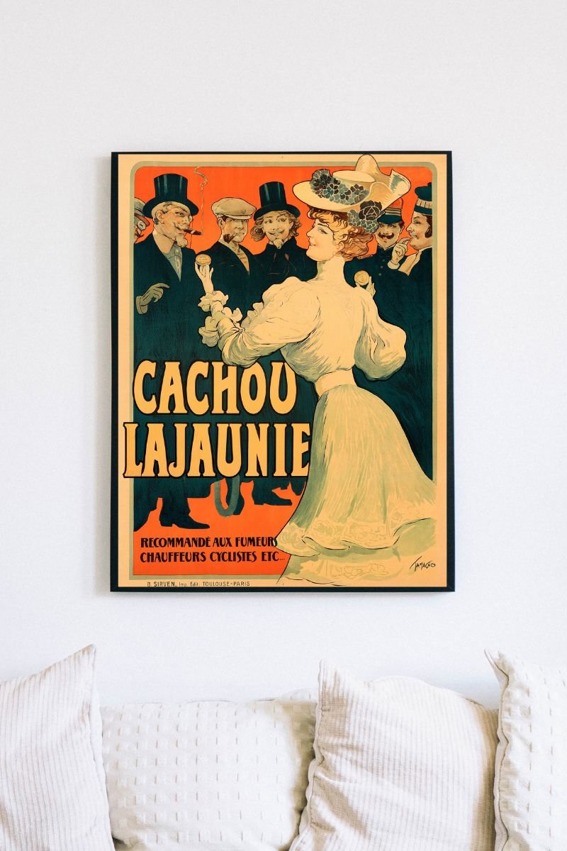 cachou2 French advertisement poster