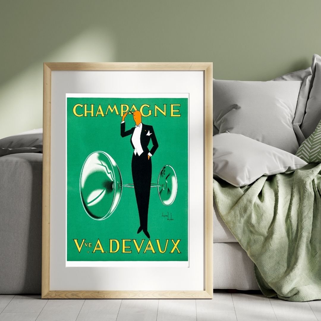 champagne French champagne advertisement poster