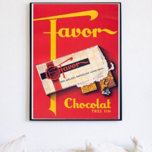 French chocolate advertisement poster