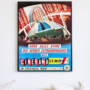 French cinema advertisement poster