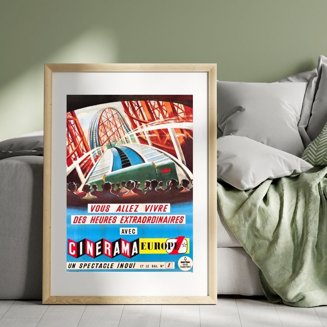 cinerama French cinema advertisement poster