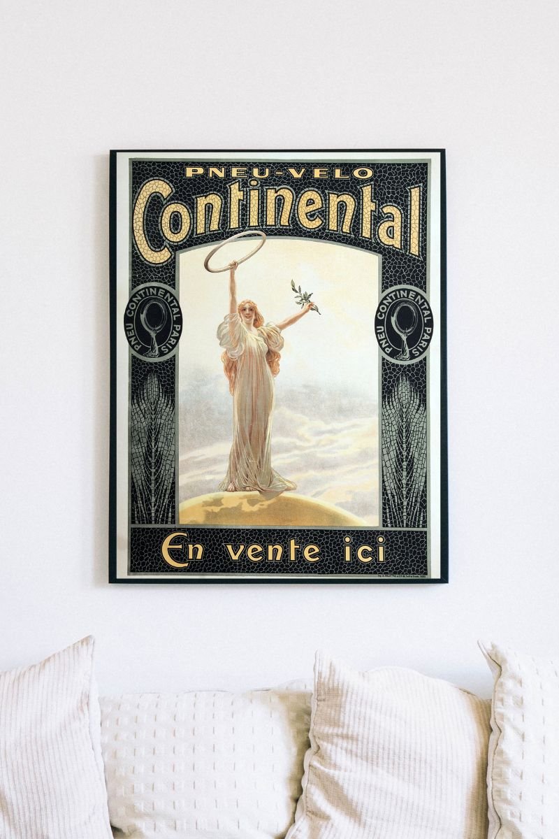cont Vintage French tires advertisement poster