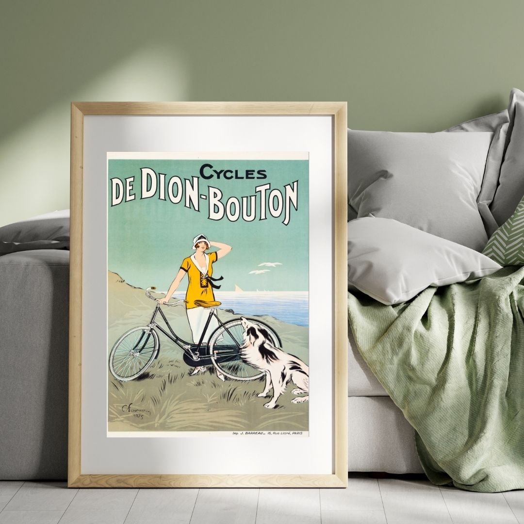 cycles dijon Vintage French cycling poster