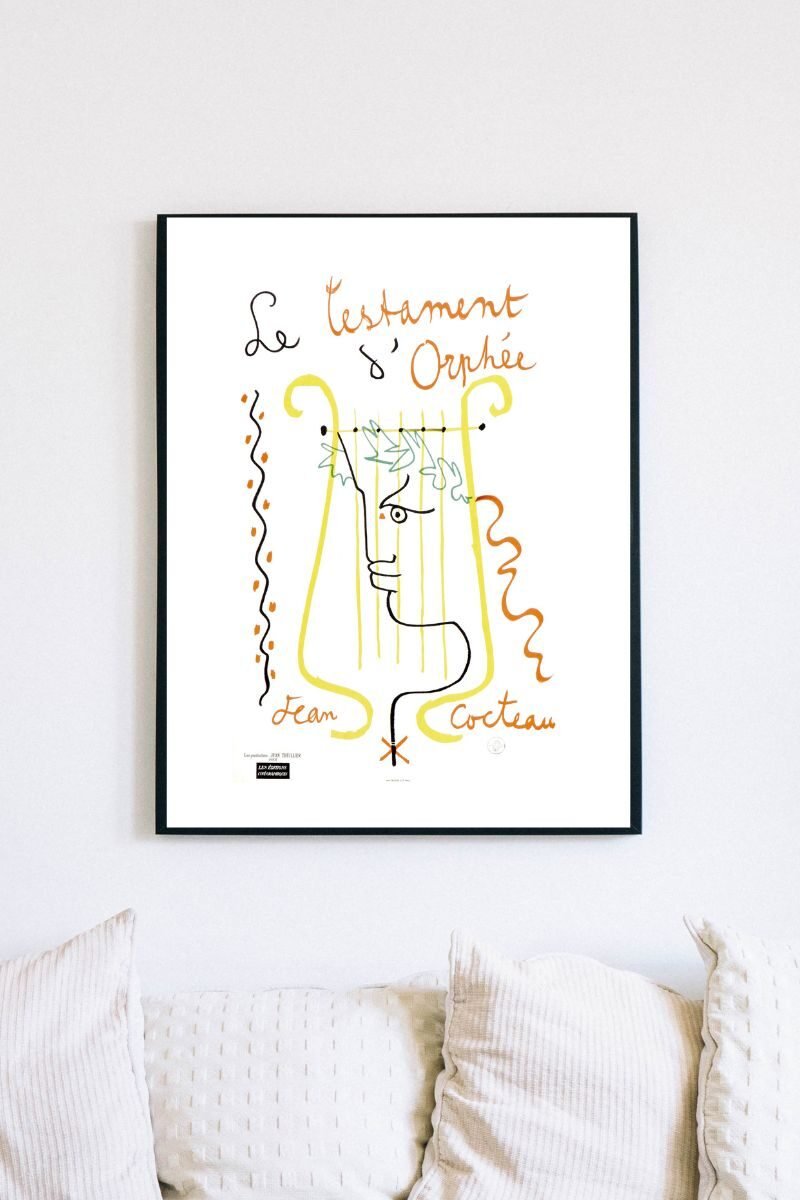 Vintage French Jean Cocteau Testament D’Ophée Art Poster – pulpposter.com