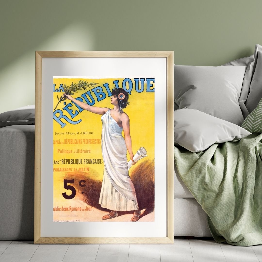 la republique Vintage French advertisement poster
