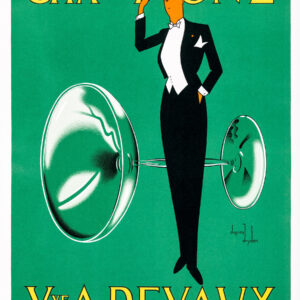 French champagne advertisement poster