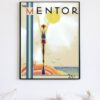 Art decor magazine cover poster