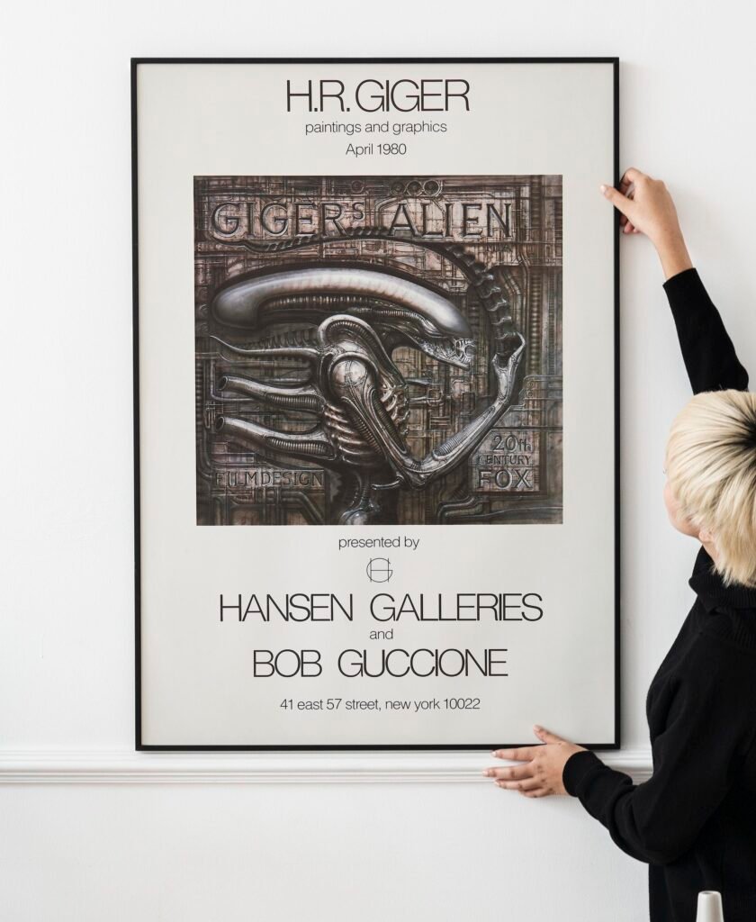 H.R. Giger Alien – Exhibition Poster Print 1980 – pulpposter.com