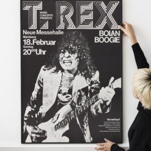 T.Rex w/Marc Bolan 1973 Nuremberg, Germany Concert Poster