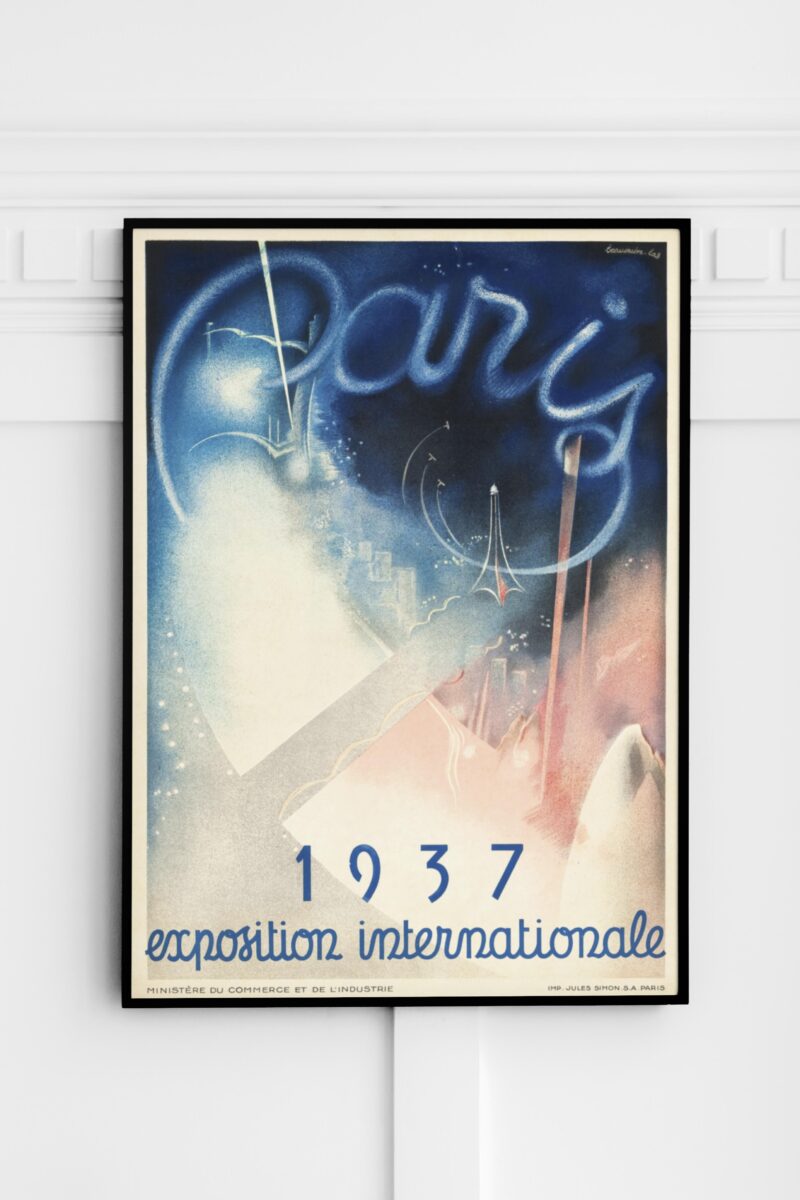 Art Deco International Exposition Paris Poster 1937