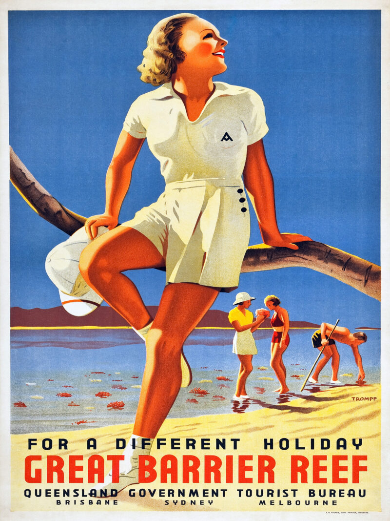 vintage Australia travel poster