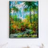 vintage Bahamas travel poster