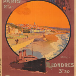 Vintage French travel poster