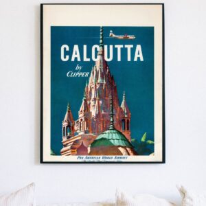 vintage India travel poster