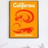 Vintage California Surfing Poster