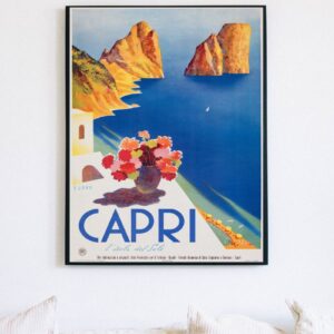 vintage Capri travel poster