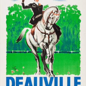 Vintage Deauville Horse Racing French Poster