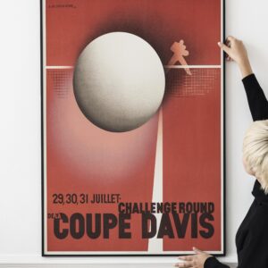 Davis Cup Challenge Round 1932 Art Deco Poster