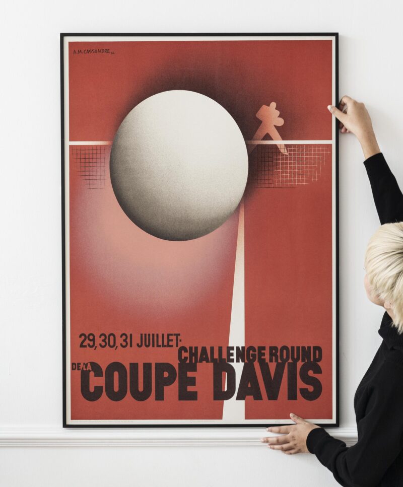 Davis Cup Challenge Round 1932 Art Deco Poster