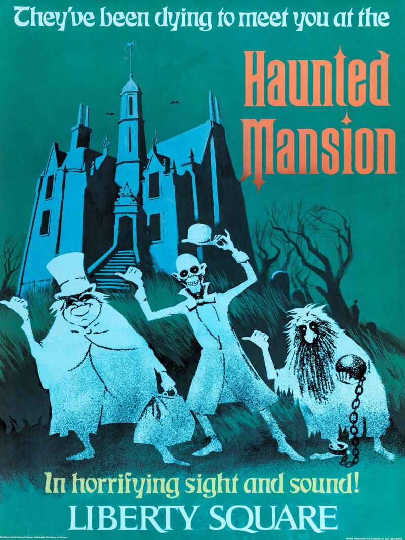 vintage haunted mansion poster