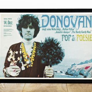 Donovan 1968 Berlin, Germany Concert Poster