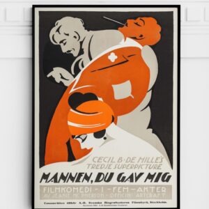 Don't Change Your Husband (Artcraft, 1920) Art Deco Linocut Poster