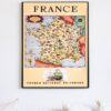 vintage France by rail advertisement poster