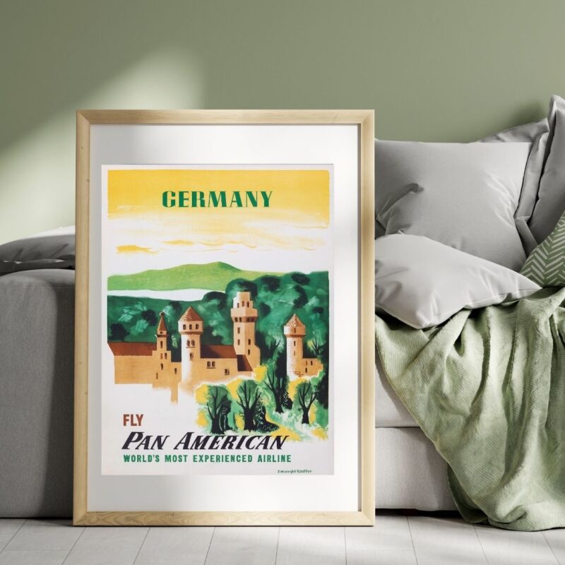 vintage Germany travel poster