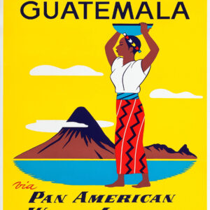 vintage Guatemala travel poster