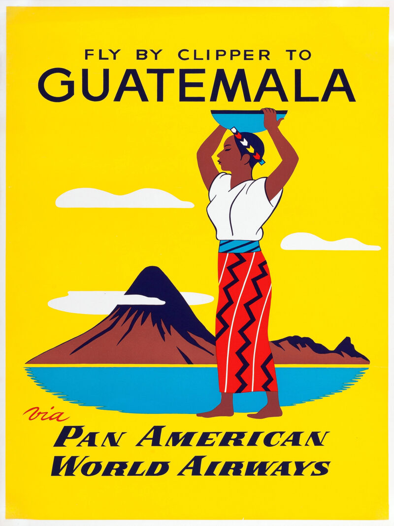 vintage Guatemala travel poster