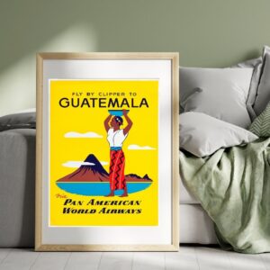 vintage Guatemala travel poster