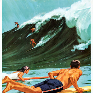 vintage Hawaii travel poster