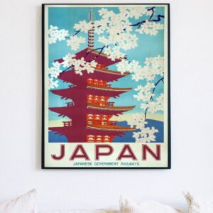 vintage Japan travel poster