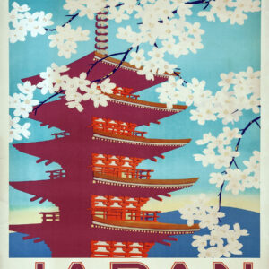 vintage Japan travel poster