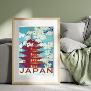 vintage Japan travel poster