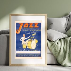 vintage French jazz poster