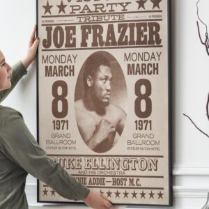 Joe Frazier promotional Poster 1971