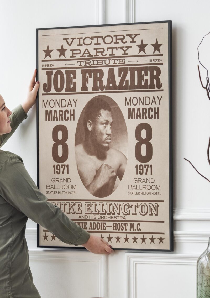 Joe Frazier promotional Poster 1971