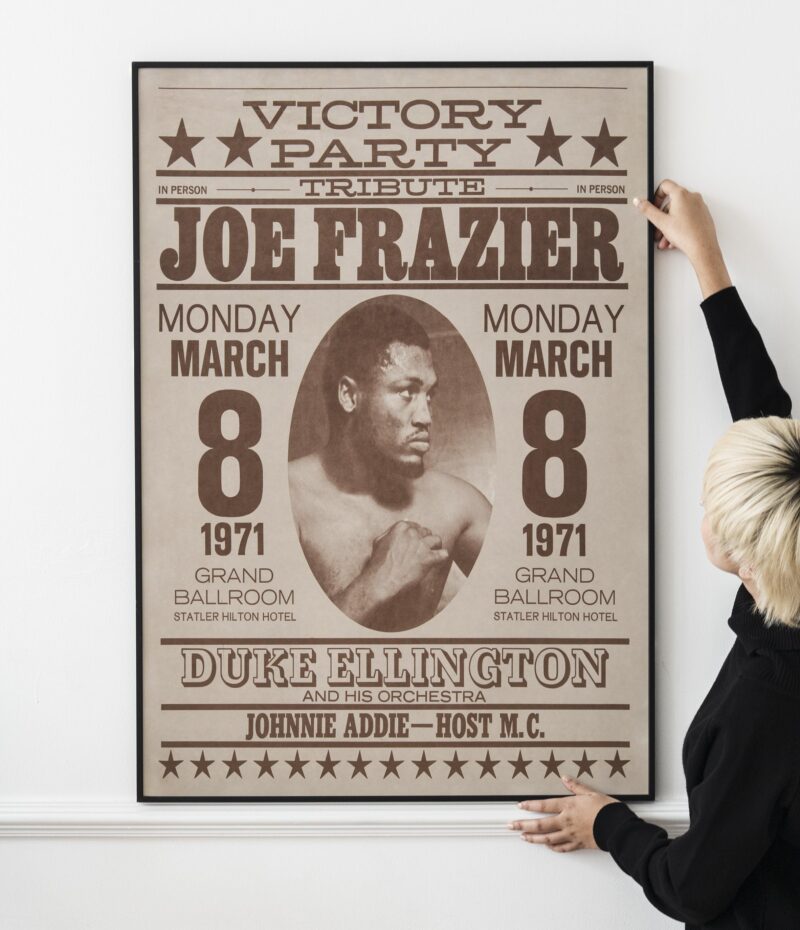 Joe Frazier promotional Poster 1971