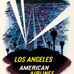 vintage American Airlines travel poster