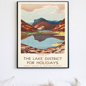 vintage Lake District travel poster