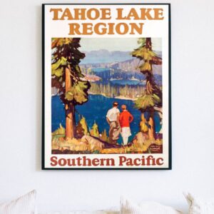 vintage Lake Tahoe advertisement poster