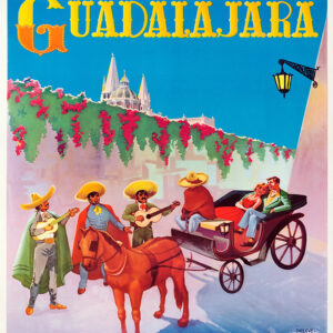 vintage guadalara travel poster