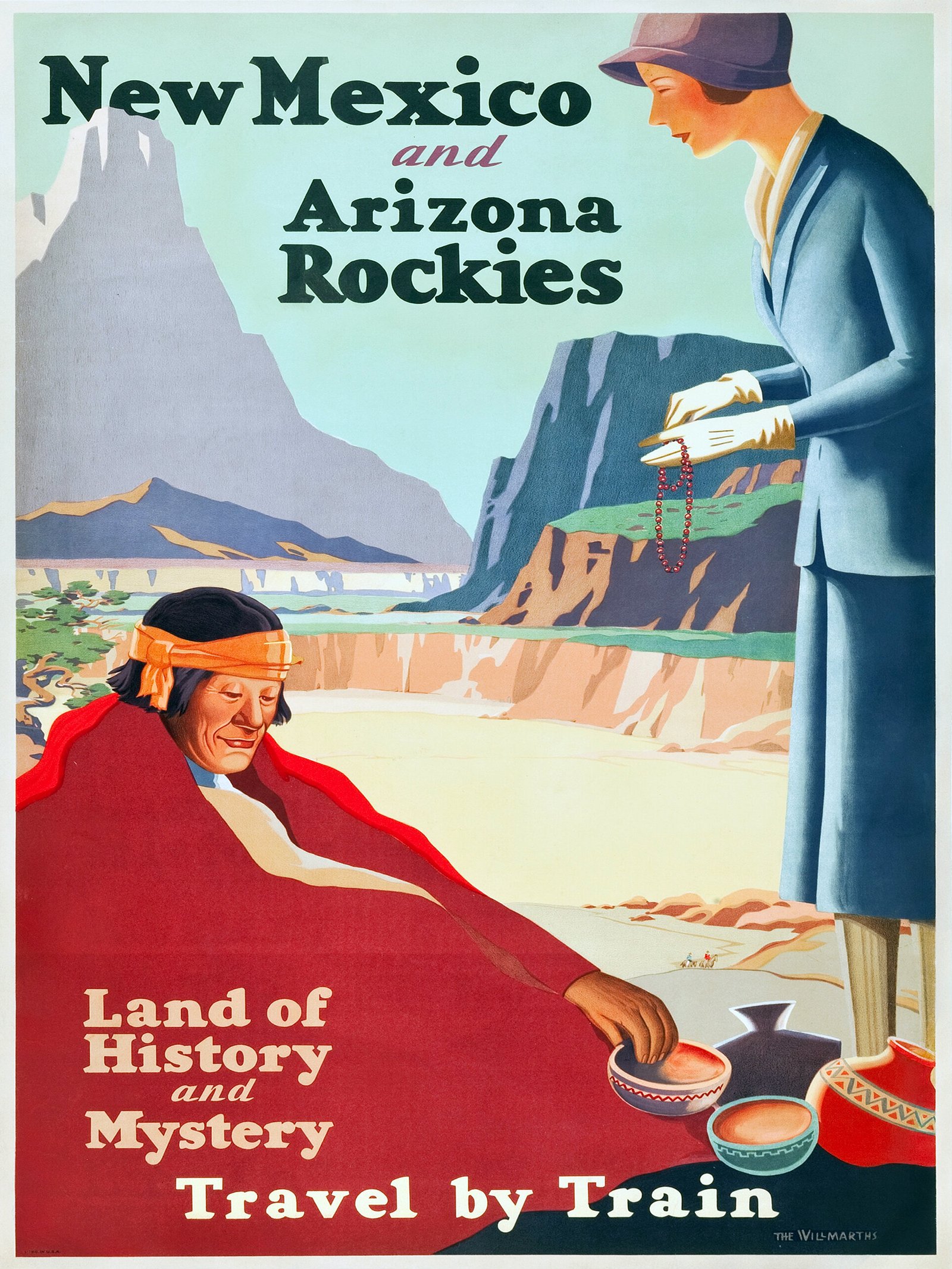 mex3 Vintage New Mexico Travel Poster