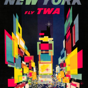 vintage New York City travel Poster